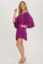 Load image into Gallery viewer, Ruffled Boho Dress (Orchid)