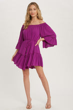 Load image into Gallery viewer, Ruffled Boho Dress (Orchid)