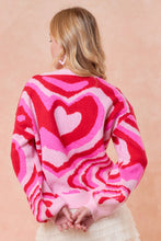 Load image into Gallery viewer, Retro Heart Wave Sweater 🩷