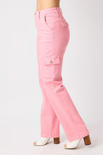 Load image into Gallery viewer, Tickle Me Pink Cargo Straight Judy Blue