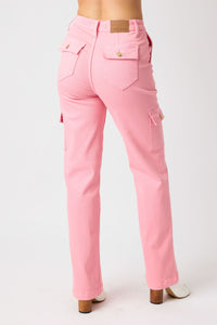 Tickle Me Pink Cargo Straight Judy Blue