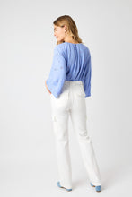 Load image into Gallery viewer, High Waist Cargo Straight White Judy Blue