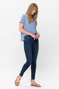 Classic Crinkle Ankle Skinny Judy Blue