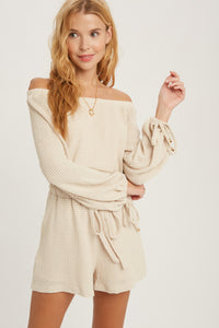 It’s Almost Friday Waffle Knit Romper