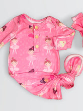 Load image into Gallery viewer, Newborn Ultrasoft Gown And Bow Set