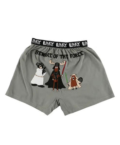 Men’s Beware of the Force Funny Boxer