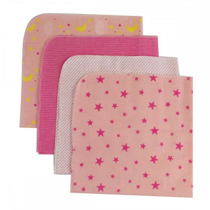 Bambini Four Pack Receiving Blanket