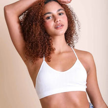 Load image into Gallery viewer, Tattoo Mesh Racerback Bralette (White)